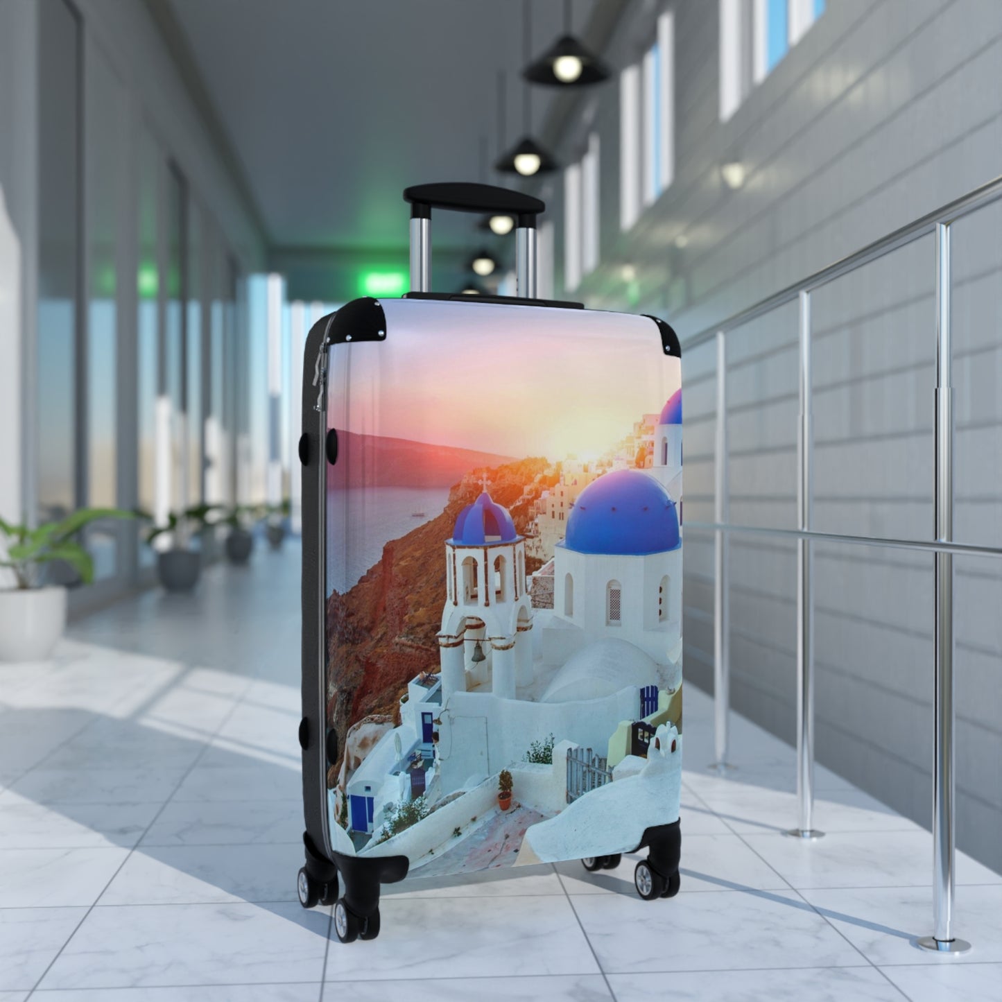 Travel Suitcase with Scenic Design, Luggage for Holidays, Vacation Carry-On, Perfect Gift for Travelers, 21" Spinner Bag