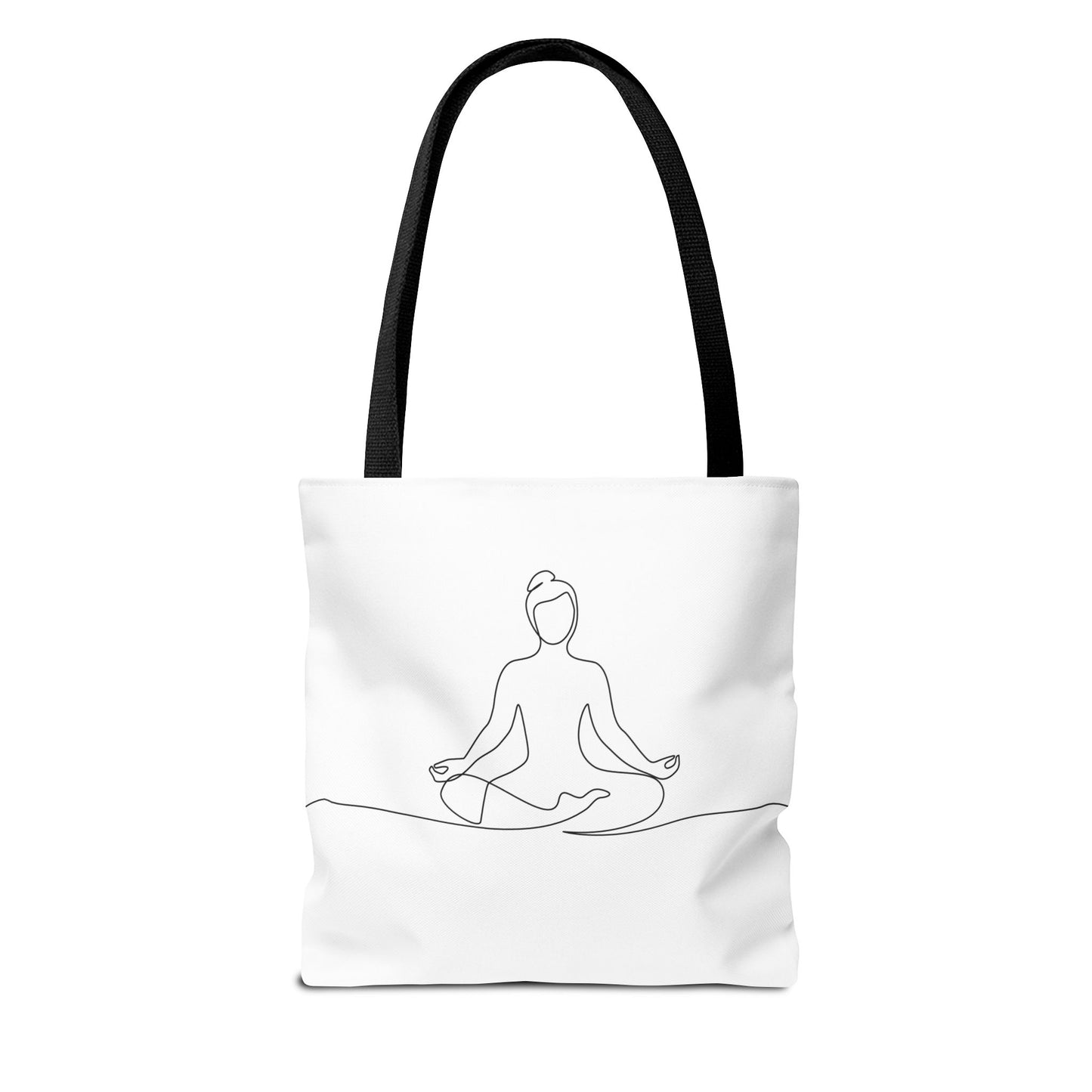 Mindfulness Tote Bag, Yoga Bag, Meditation Tote, Eco-Friendly Shopper, Spiritual Gift, AOP Design