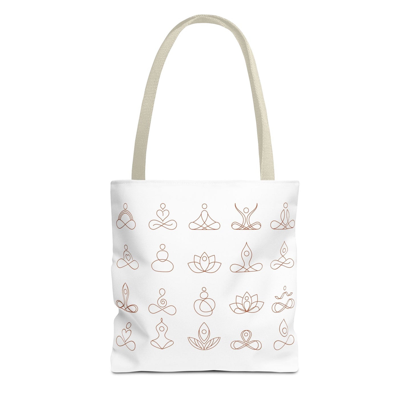 Meditation Inspired Tote Bag, Yoga Tote, Reusable Grocery Bag, Boho Style Tote, Mindfulness Carryall