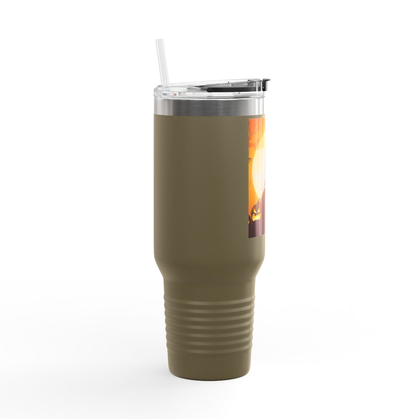 Halloween Insulated Travel Mug, 40oz | Pumpkin Design | Perfect for Fall, Coffee Lovers, Gift for Halloween Parties