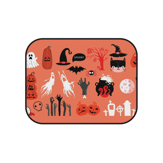 Halloween Car Mats, Spooky Auto Accessories, Holiday Gift for Car Lovers, Cozy Fall Decor, Seasonal Interior Mats