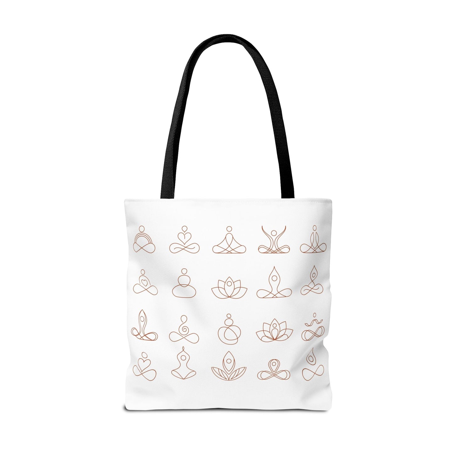 Meditation Inspired Tote Bag, Yoga Tote, Reusable Grocery Bag, Boho Style Tote, Mindfulness Carryall
