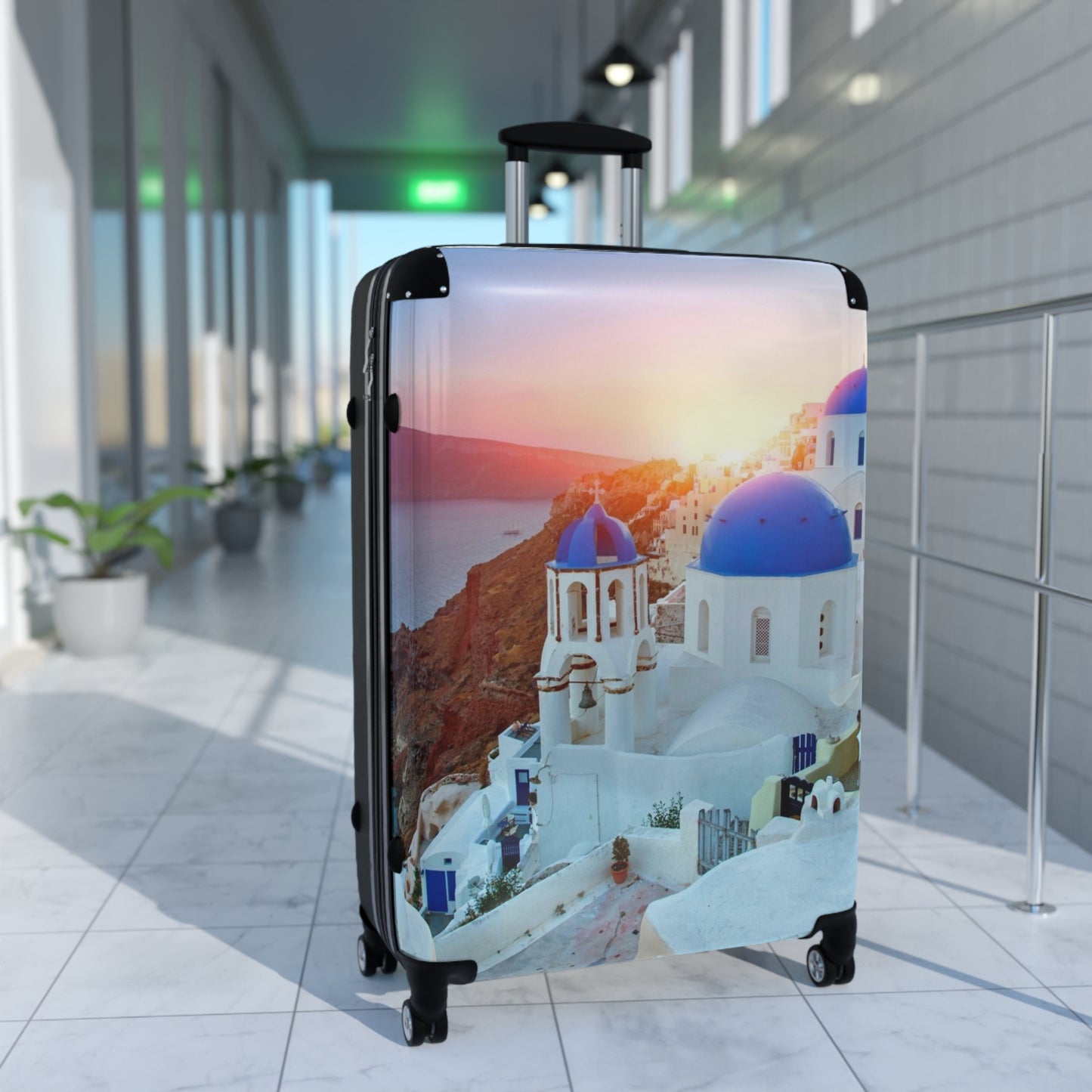Travel Suitcase with Scenic Design, Luggage for Holidays, Vacation Carry-On, Perfect Gift for Travelers, 21" Spinner Bag