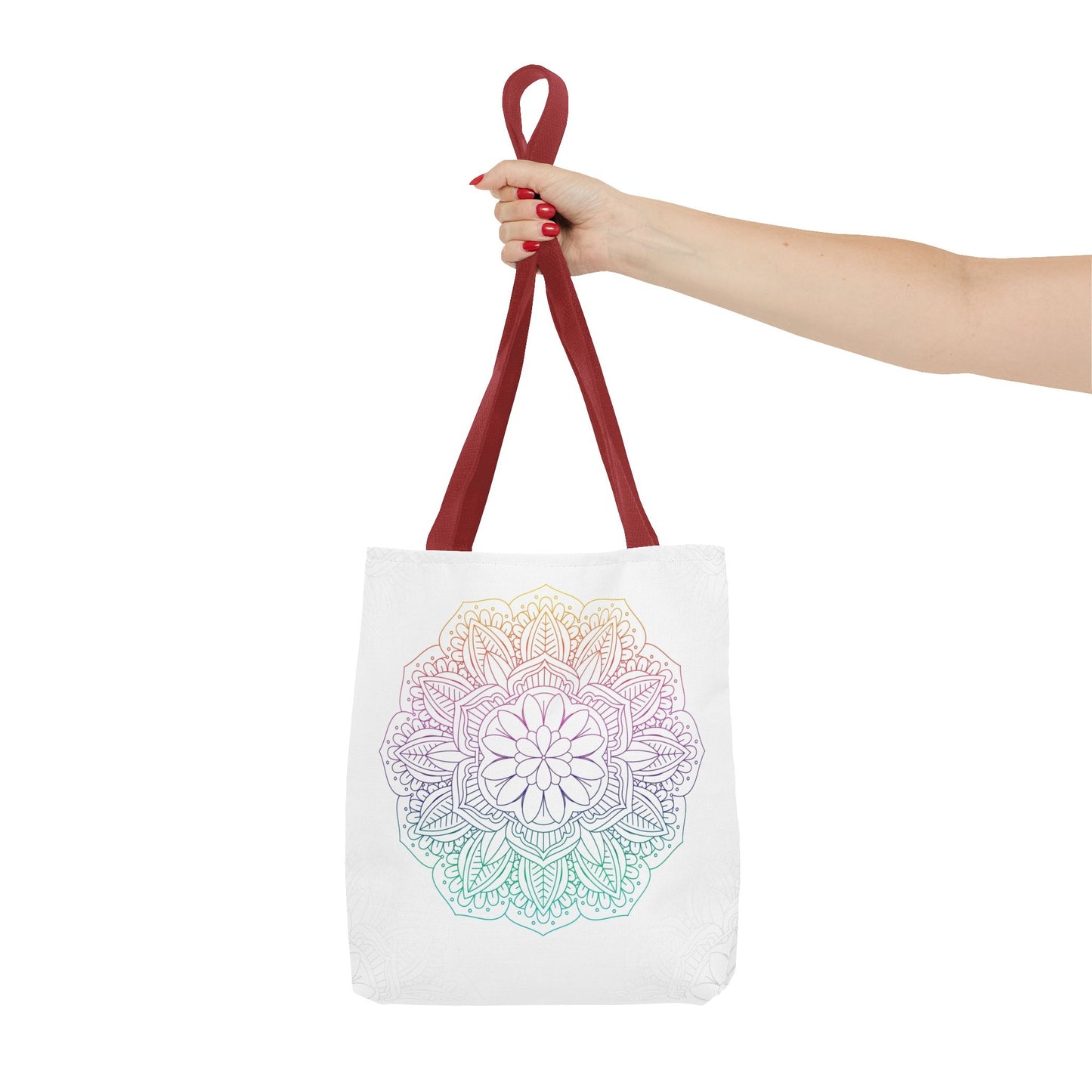 Bohemian Mandala Tote Bag | Floral Everyday Tote | Eco-Friendly Shopping Bag | Gift for Her | Yoga and Meditation Bag