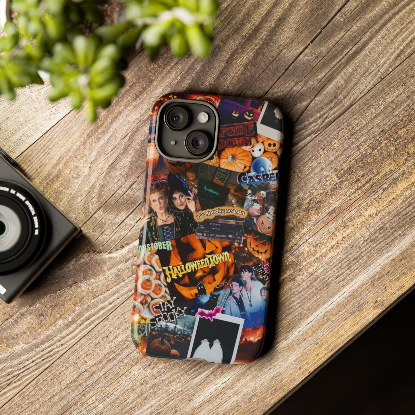 Halloween-Themed Phone Case, Tough Cases, Spooky Aesthetic, Cute Gift for Teens, Autumn Phone Accessory, Celebration Decor