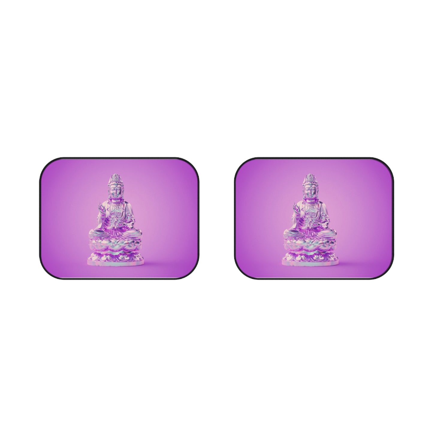 Buddha Car Mats | Spiritual Rear Floor Mats, Zen Decor, Sacred Space Additions, Unique Gifts for Mindfulness Lovers, Car Accessories