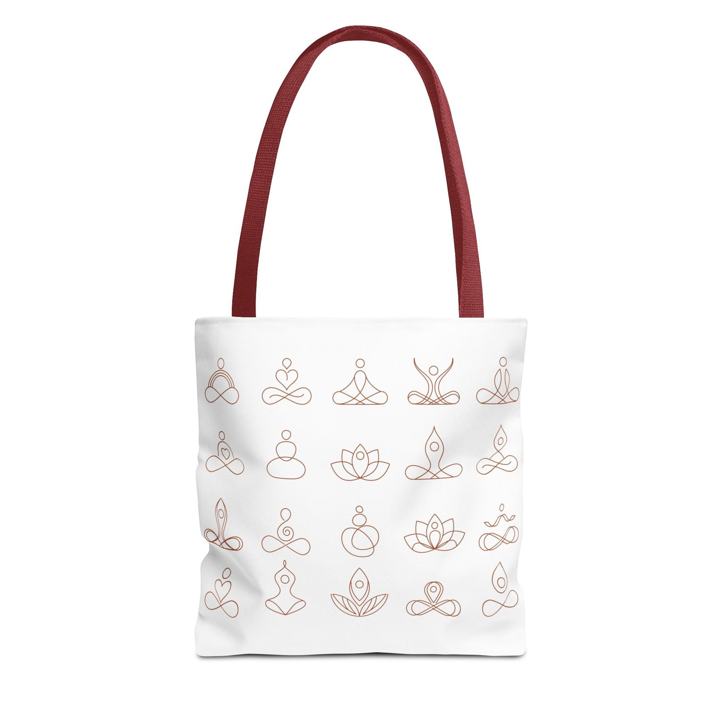 Meditation Inspired Tote Bag, Yoga Tote, Reusable Grocery Bag, Boho Style Tote, Mindfulness Carryall