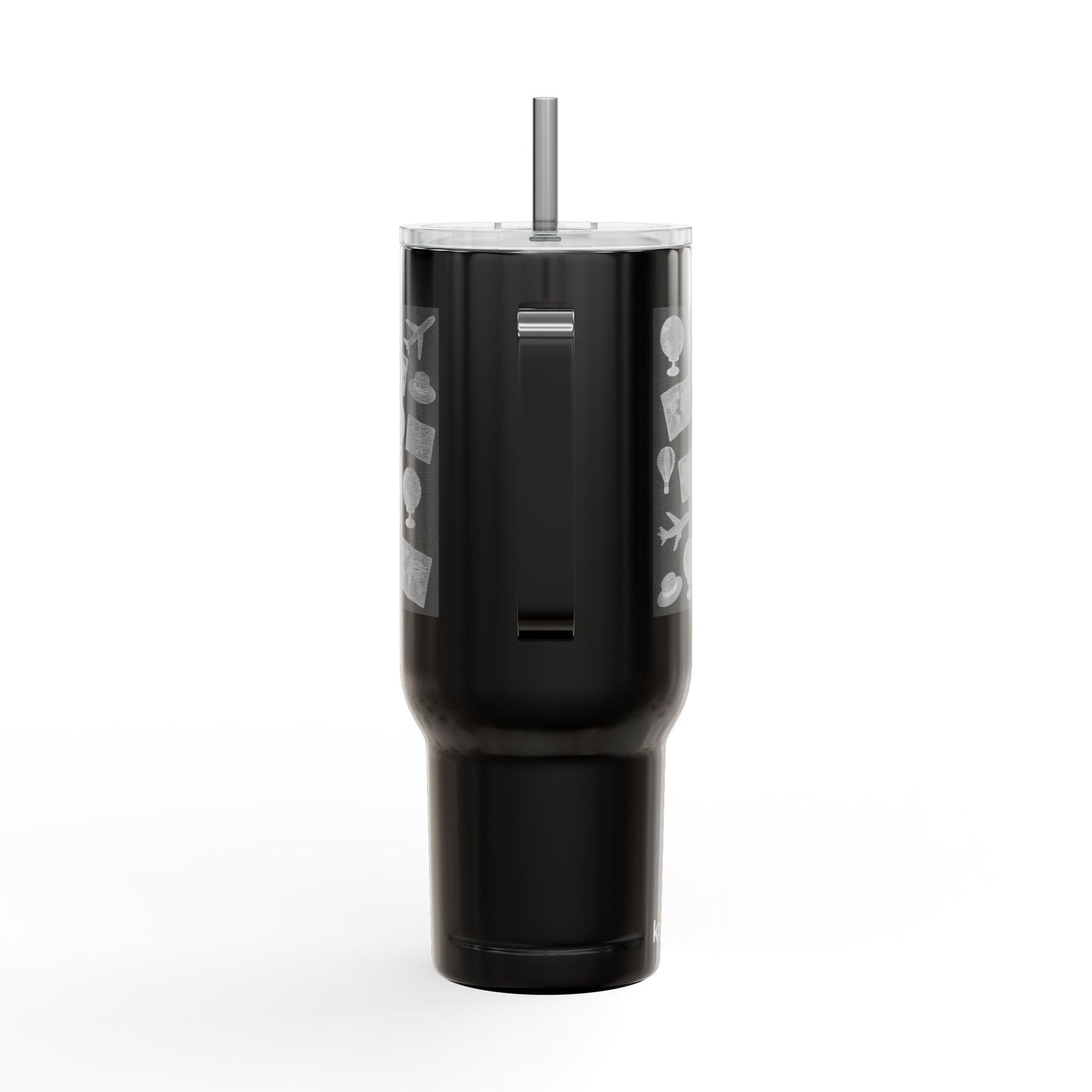 Travel-Inspired Insulated Tumbler - 40oz with Engraved Adventure Designs