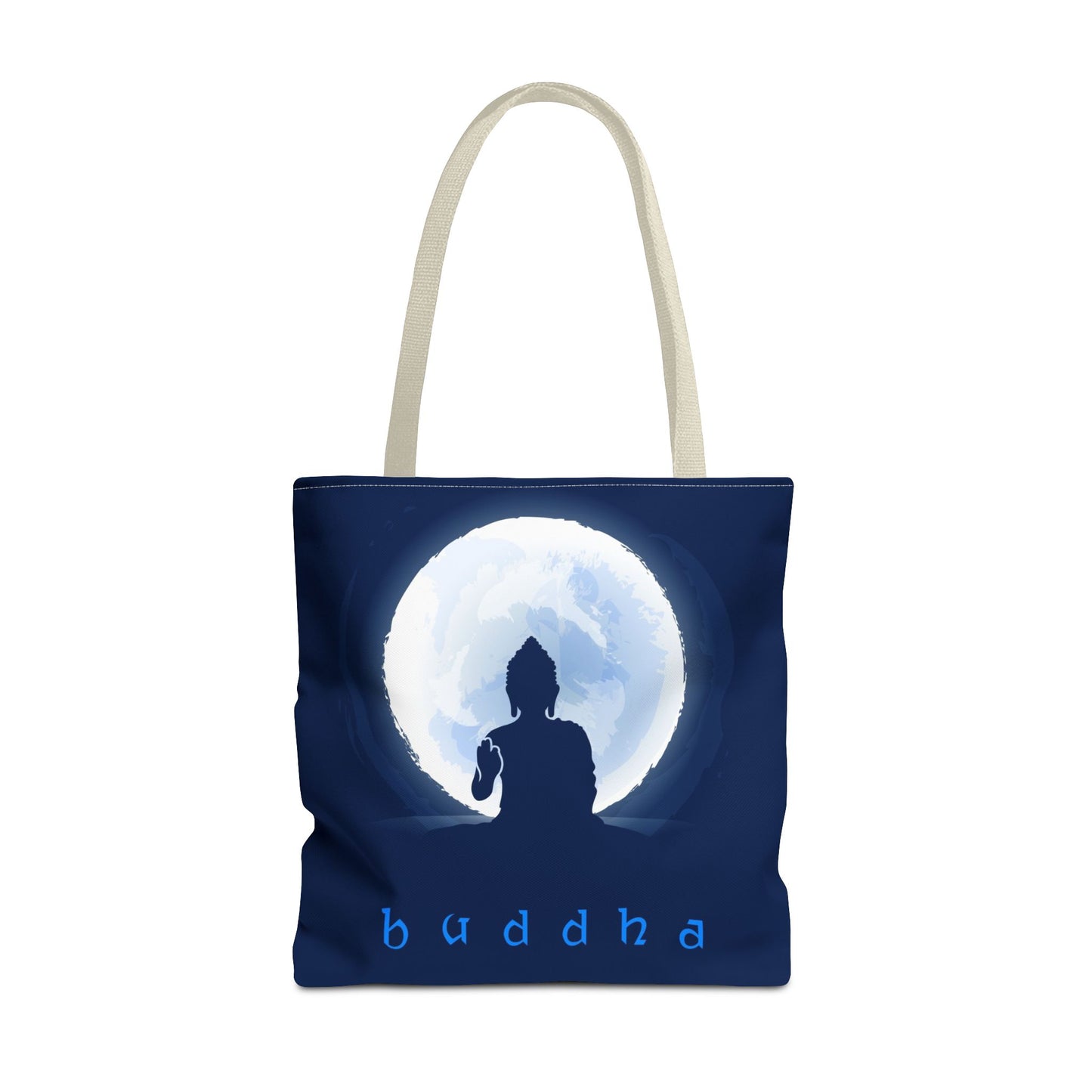 Midnight Buddha Tote Bag, Spiritual Gift, Yoga Bag, Eco-Friendly Carryall, Meditation Tote, Bohemian Style