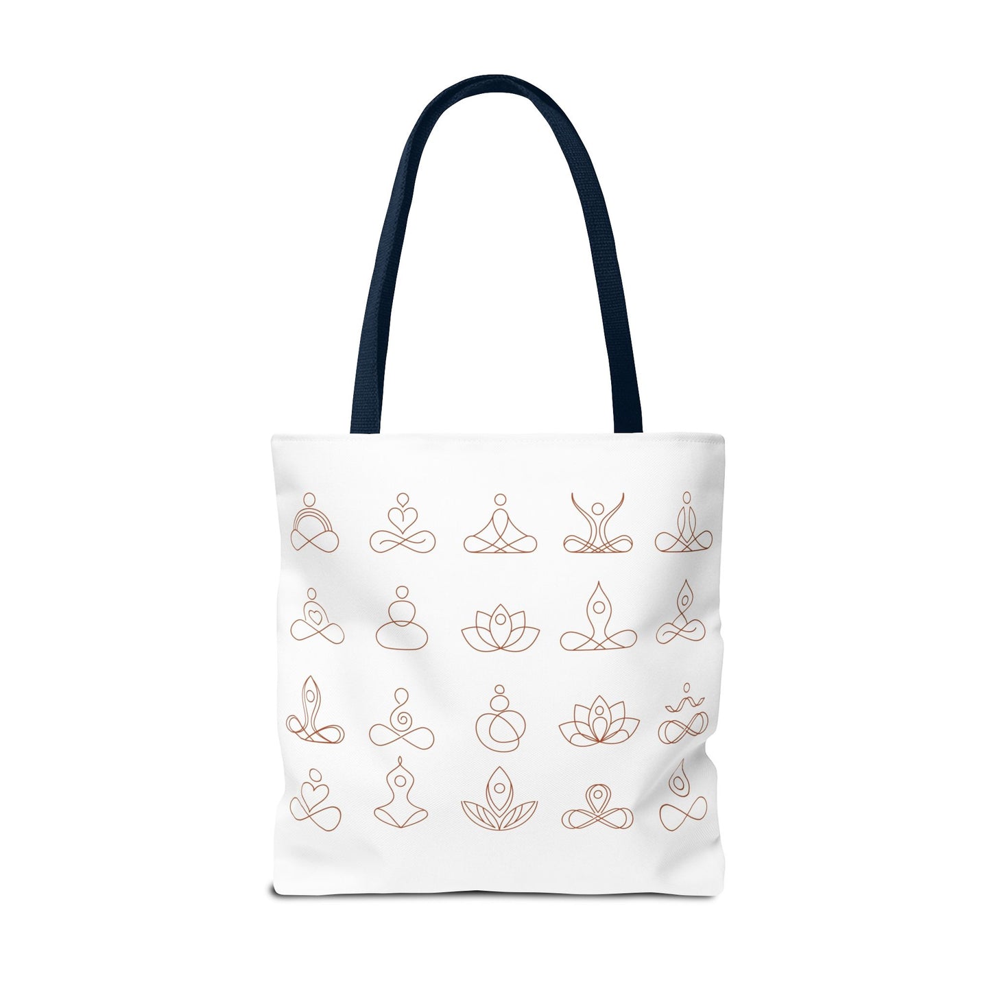 Meditation Inspired Tote Bag, Yoga Tote, Reusable Grocery Bag, Boho Style Tote, Mindfulness Carryall