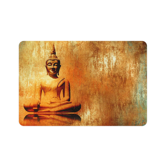 Buddha Pet Food Mat, Tranquil Pet Feeding Area, Dog Feeding Mat, Cat Food Tray, Yoga Home Decor, Zen Pet Accessory
