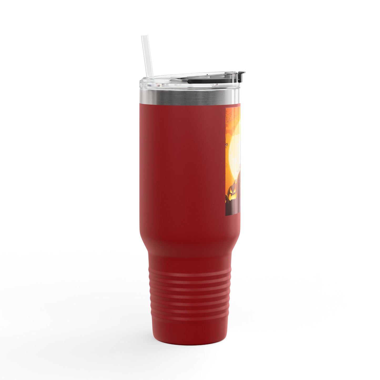 Halloween Insulated Travel Mug, 40oz | Pumpkin Design | Perfect for Fall, Coffee Lovers, Gift for Halloween Parties