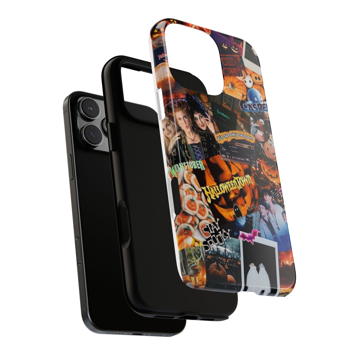 Halloween-Themed Phone Case, Tough Cases, Spooky Aesthetic, Cute Gift for Teens, Autumn Phone Accessory, Celebration Decor