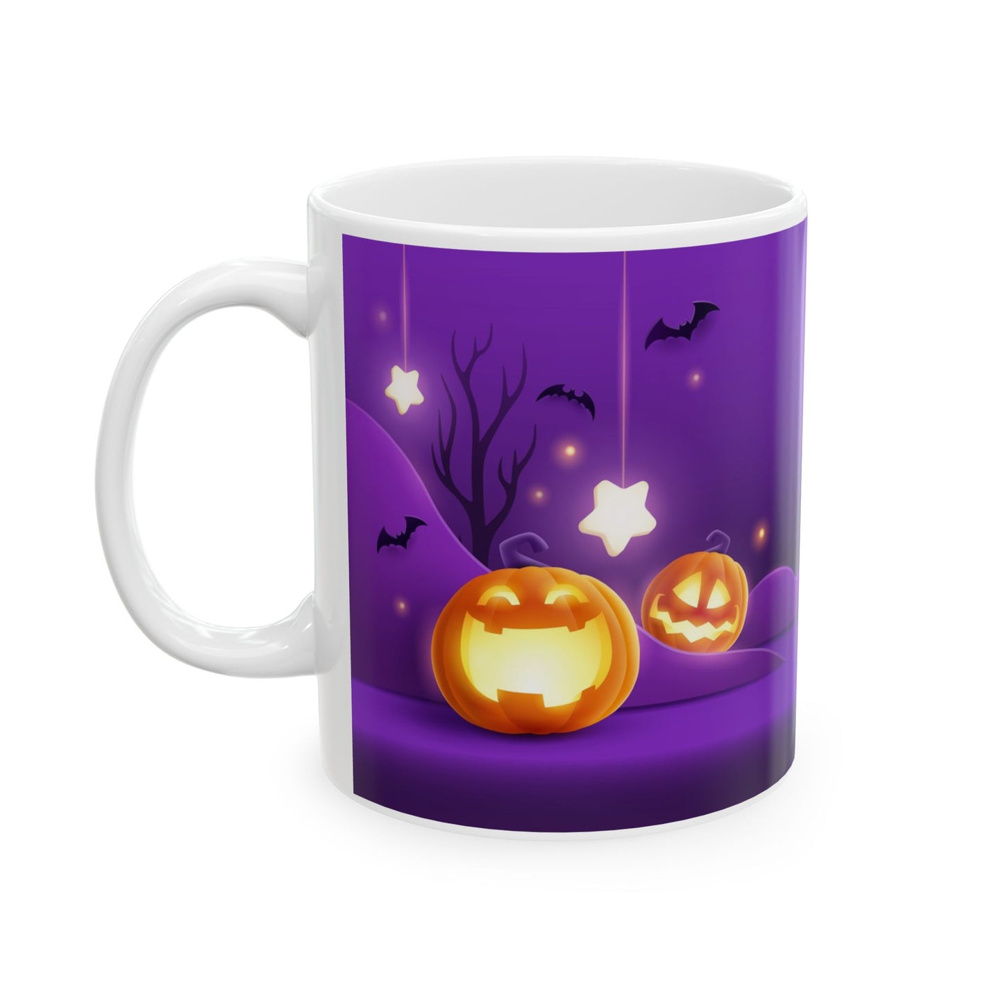 Halloween Themed Ceramic Mug | 11oz & 15oz | Perfect for Spooky Season, Gift for Witch Lovers, Office Decor