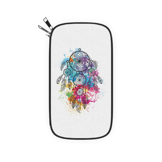 Colorful Dreamcatcher Passport Wallet, Travel Organizer, Floral Travel Wallet, Boho Chic Passport Holder, Gift for Travelers