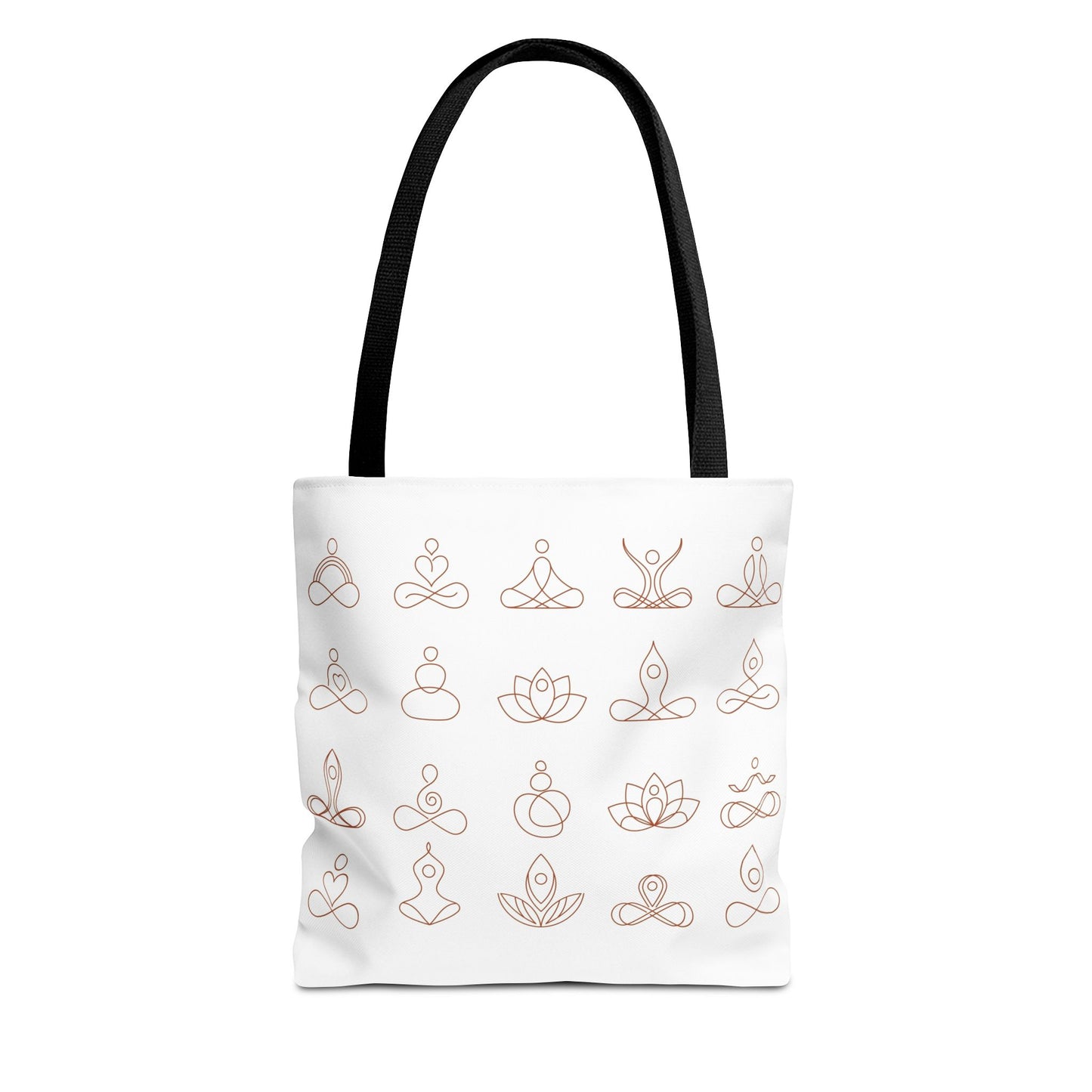 Meditation Inspired Tote Bag, Yoga Tote, Reusable Grocery Bag, Boho Style Tote, Mindfulness Carryall