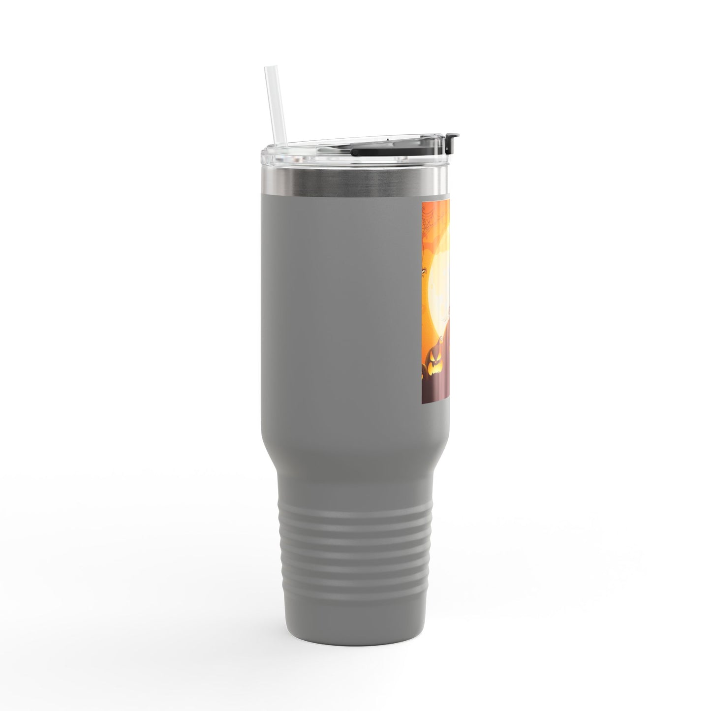 Halloween Insulated Travel Mug, 40oz | Pumpkin Design | Perfect for Fall, Coffee Lovers, Gift for Halloween Parties