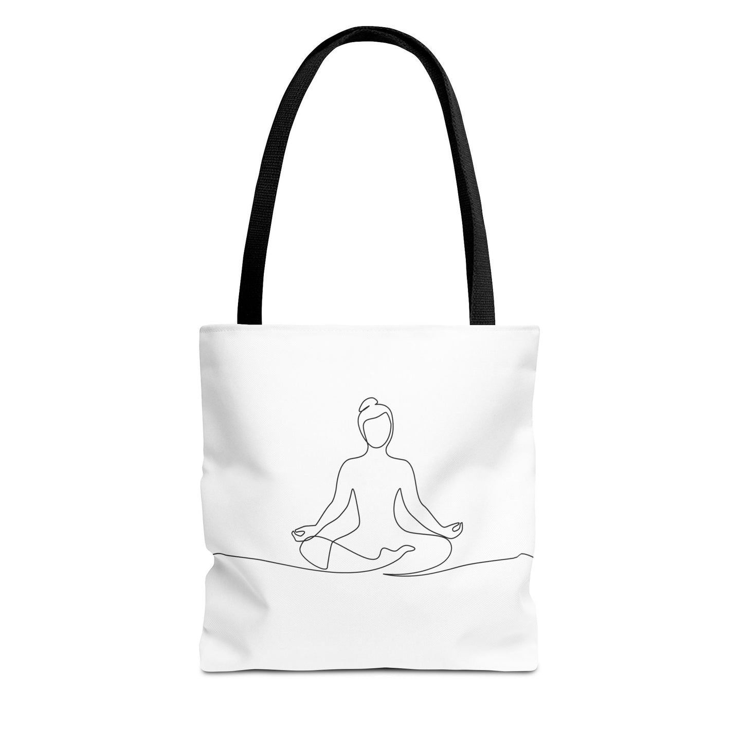 Mindfulness Tote Bag, Yoga Bag, Meditation Tote, Eco-Friendly Shopper, Spiritual Gift, AOP Design