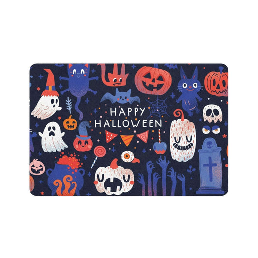 Halloween Pet Food Mat, Cute Pet Feeding Mat, Dog Cat Mat, Happy Halloween Pet Decor, Pet Supplies for Fall & Halloween