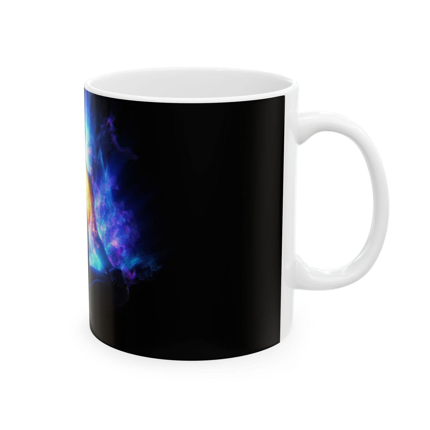 Cosmic Meditation Mug - Universal Energy Design, Spiritual Gift, Yoga Lover's Cup, Meditation Mug, Tranquility Tea Mug