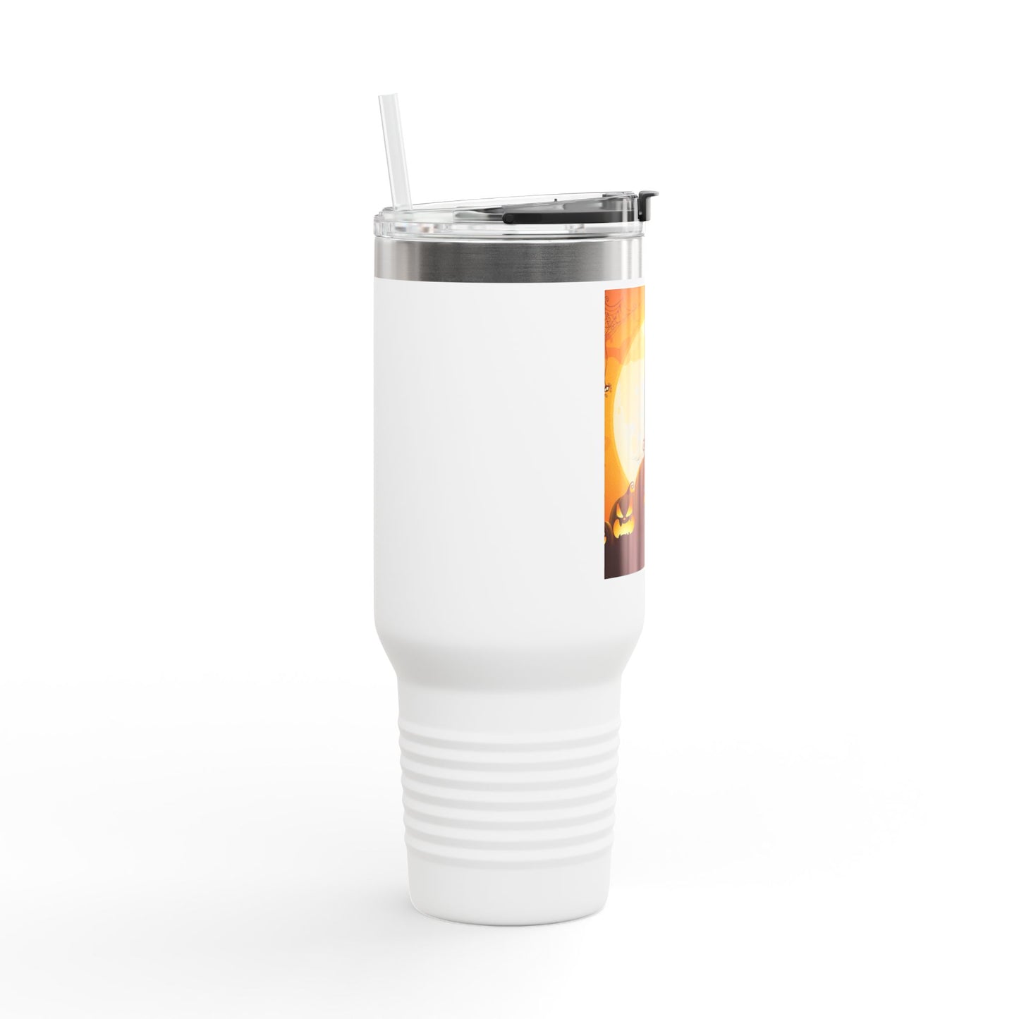 Halloween Insulated Travel Mug, 40oz | Pumpkin Design | Perfect for Fall, Coffee Lovers, Gift for Halloween Parties