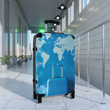 Load image into Gallery viewer, World Map Travel Suitcase - Stylish Carry-On for Adventurers