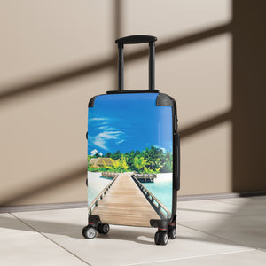Tropical Travel Suitcase - Ocean View Luggage for Vacations