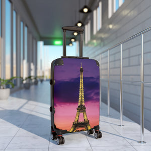 Eiffel Tower Suitcase - Travel Luggage, Stylish Carry-On, Vacation Gear, Perfect for Travel Lovers, Parisian Aesthetic