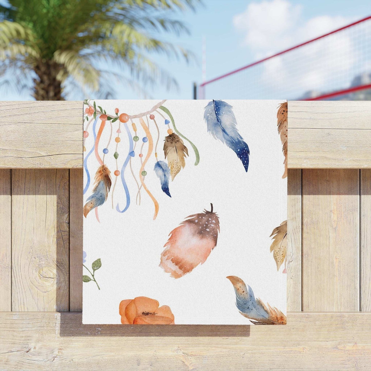 Dreamcatcher Beach Towels, Bohemian Towel, Poolside Decor, Summer Essential, Gift for Beach Lovers, Boho Towel