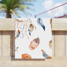 Load image into Gallery viewer, Dreamcatcher Beach Towels, Bohemian Towel, Poolside Decor, Summer Essential, Gift for Beach Lovers, Boho Towel