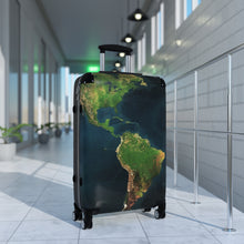 Load image into Gallery viewer, Travel Suitcase with World Map Design, Luggage for Adventurers, Vacation Gear, Travel Accessories, Unique Gift for Explorers