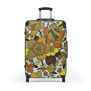Flower Pattern Suitcase - Trendy Luggage for Adventure Seekers, Travel, Vacation, Gift for Travelers, Floral Design