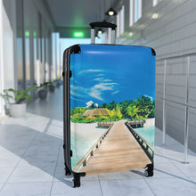 Load image into Gallery viewer, Tropical Travel Suitcase - Ocean View Luggage for Vacations