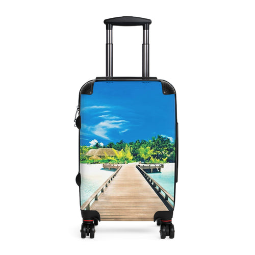 Tropical Travel Suitcase - Ocean View Luggage for Vacations