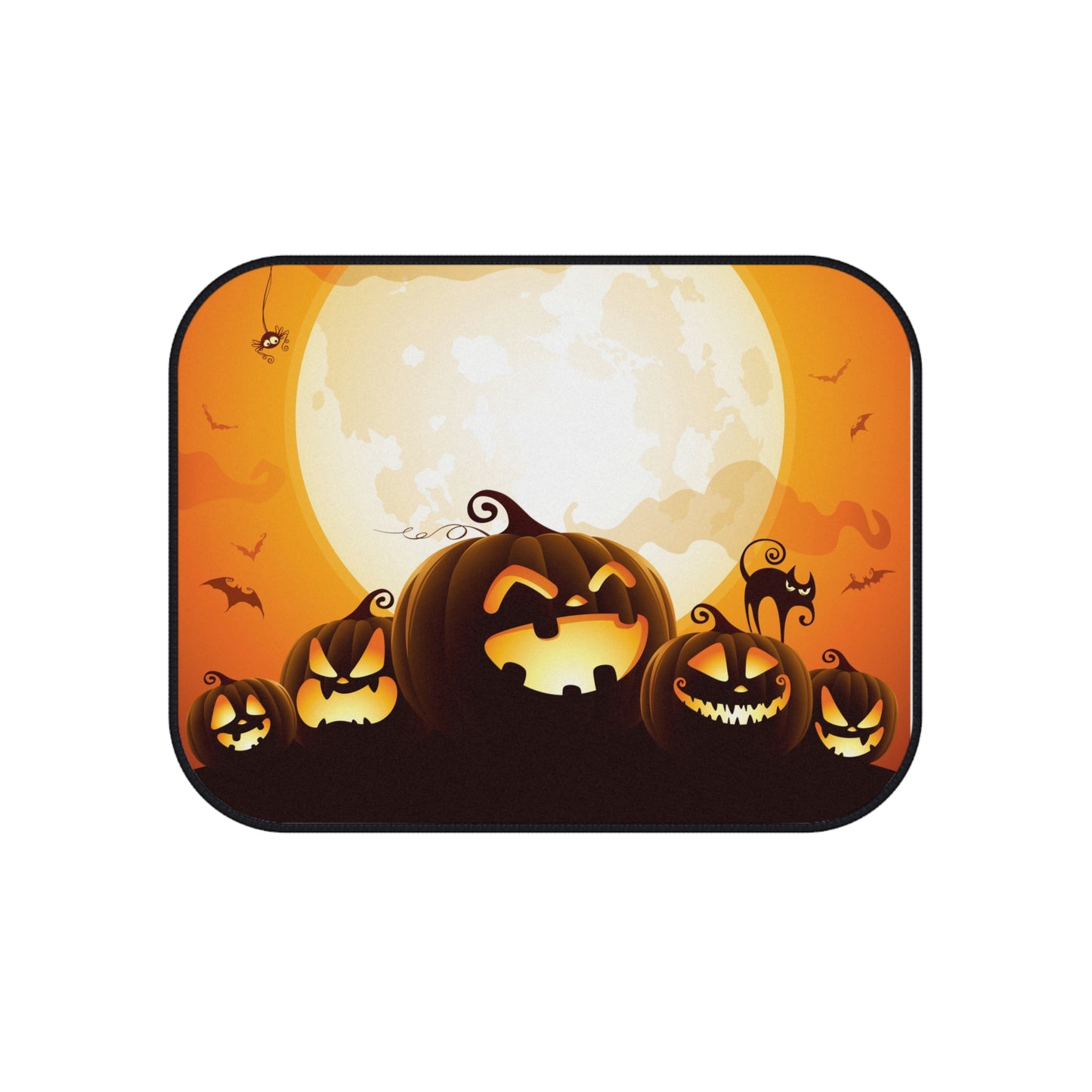 Halloween Car Mats (2x Rear) - Spooky Pumpkin Design for Fall, Car Interior Accessories, Halloween Decor, Gifts for Drivers, Seasonal [...]