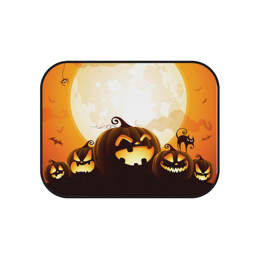 Halloween Car Mats (2x Rear) - Spooky Pumpkin Design for Fall, Car Interior Accessories, Halloween Decor, Gifts for Drivers, Seasonal [...]