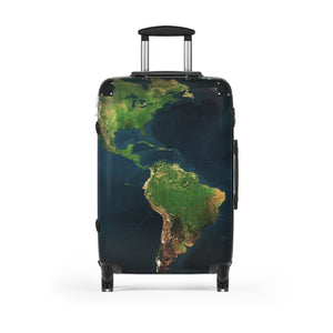 Travel Suitcase with World Map Design, Luggage for Adventurers, Vacation Gear, Travel Accessories, Unique Gift for Explorers