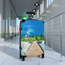 Load image into Gallery viewer, Tropical Travel Suitcase - Ocean View Luggage for Vacations