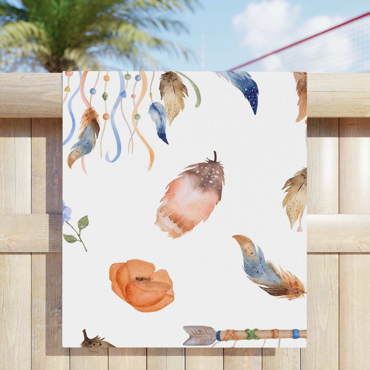 Dreamcatcher Beach Towels, Bohemian Towel, Poolside Decor, Summer Essential, Gift for Beach Lovers, Boho Towel