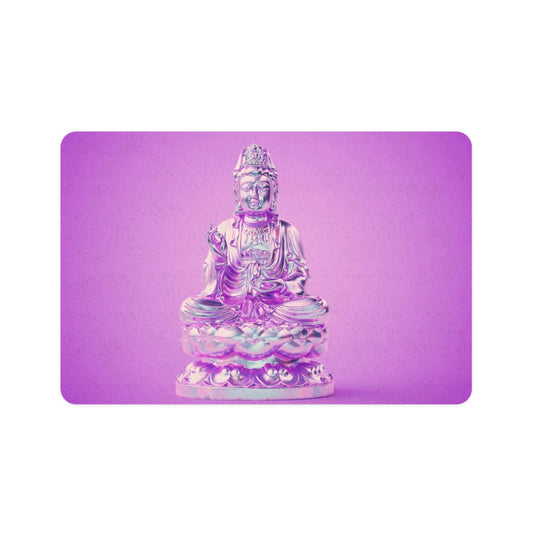 Buddha-Inspired Pet Food Mat | 12x18 Dog & Cat Feeding Mat, Pet Decor, Home Accessory, Gift for Pet Lovers, Buddha Design