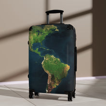 Load image into Gallery viewer, Travel Suitcase with World Map Design, Luggage for Adventurers, Vacation Gear, Travel Accessories, Unique Gift for Explorers