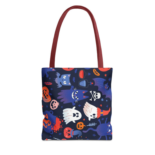 Halloween Tote Bag - Spooky Fun, Trick-or-Treat, Fall Festivities, Pumpkin Tote, Ghostly Treats