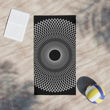 Load image into Gallery viewer, Geometric Pattern Beach Towels, Unique Gift for Beach Lovers, Summer Vibes, Solar Retreat, Poolside Essentials
