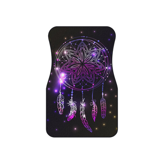 Dreamcatcher Car Mats - Set of 4, Bohemian Floor Mats, Purple Dreamcatcher Auto Accessories, Unique Car Decor, Gifts for Her