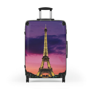 Eiffel Tower Suitcase - Travel Luggage, Stylish Carry-On, Vacation Gear, Perfect for Travel Lovers, Parisian Aesthetic