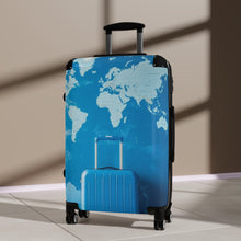 Load image into Gallery viewer, World Map Travel Suitcase - Stylish Carry-On for Adventurers
