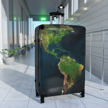 Load image into Gallery viewer, Travel Suitcase with World Map Design, Luggage for Adventurers, Vacation Gear, Travel Accessories, Unique Gift for Explorers