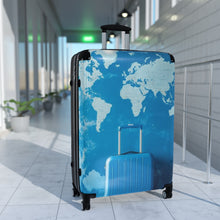 Load image into Gallery viewer, World Map Travel Suitcase - Stylish Carry-On for Adventurers