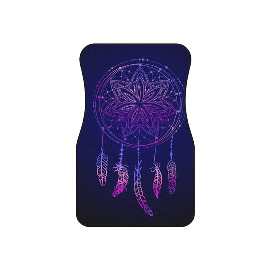 Enchanted Dreamcatcher Car Mats – Set of 4, Bohemian Car Accessories, Dreamy Interior Decor, Gift for Travelers, Unique Auto Mats
