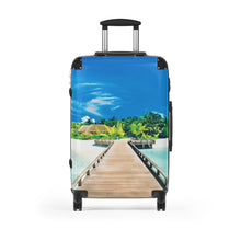 Load image into Gallery viewer, Tropical Travel Suitcase - Ocean View Luggage for Vacations